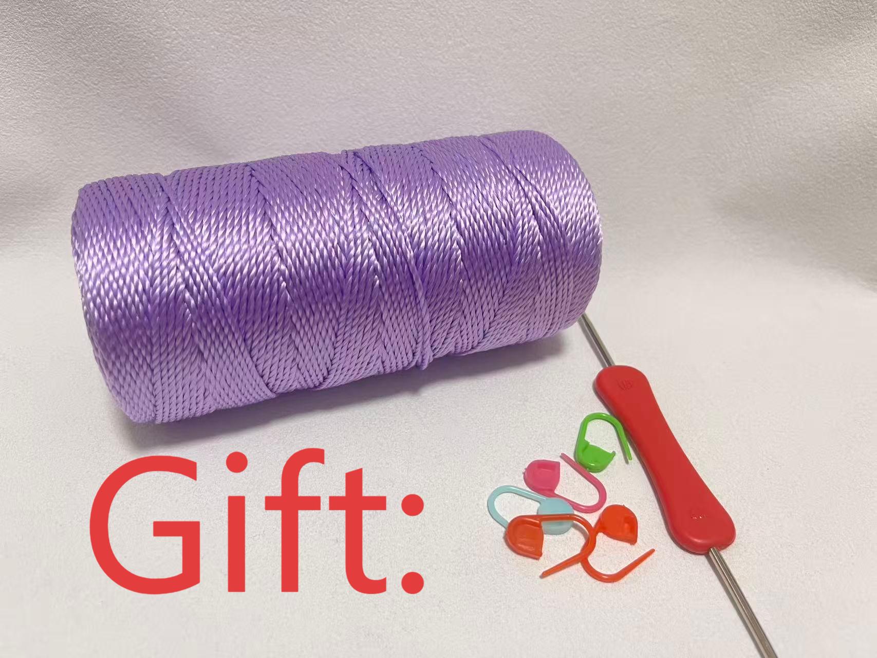 Art Craft Yarn - Benang Polipropilena Berwarna 1.5mm 200m, Benang