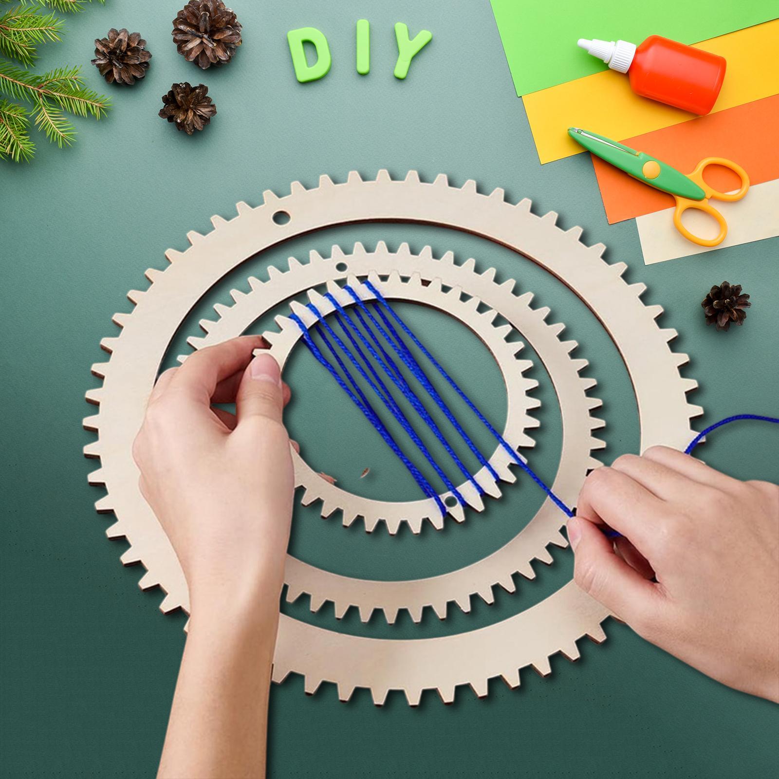 Art Craft Kits For Kids - Perlengkapan Alat Tenun DIY Bingkai Kayu