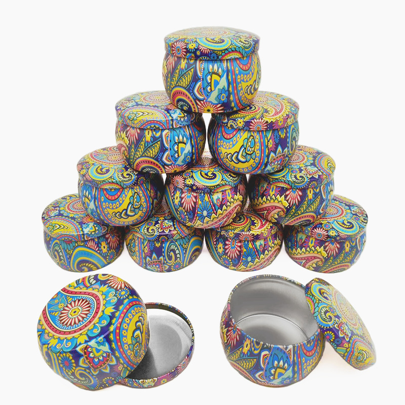 Art Craft Zoo - 120 buah wadah lilin kosong Tinplate
