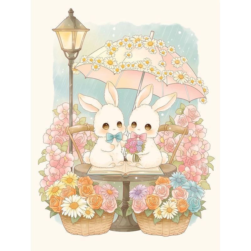 Art Craft Rabbit - RUOPOTY Lukisan Berdasar Angka Seni dan
