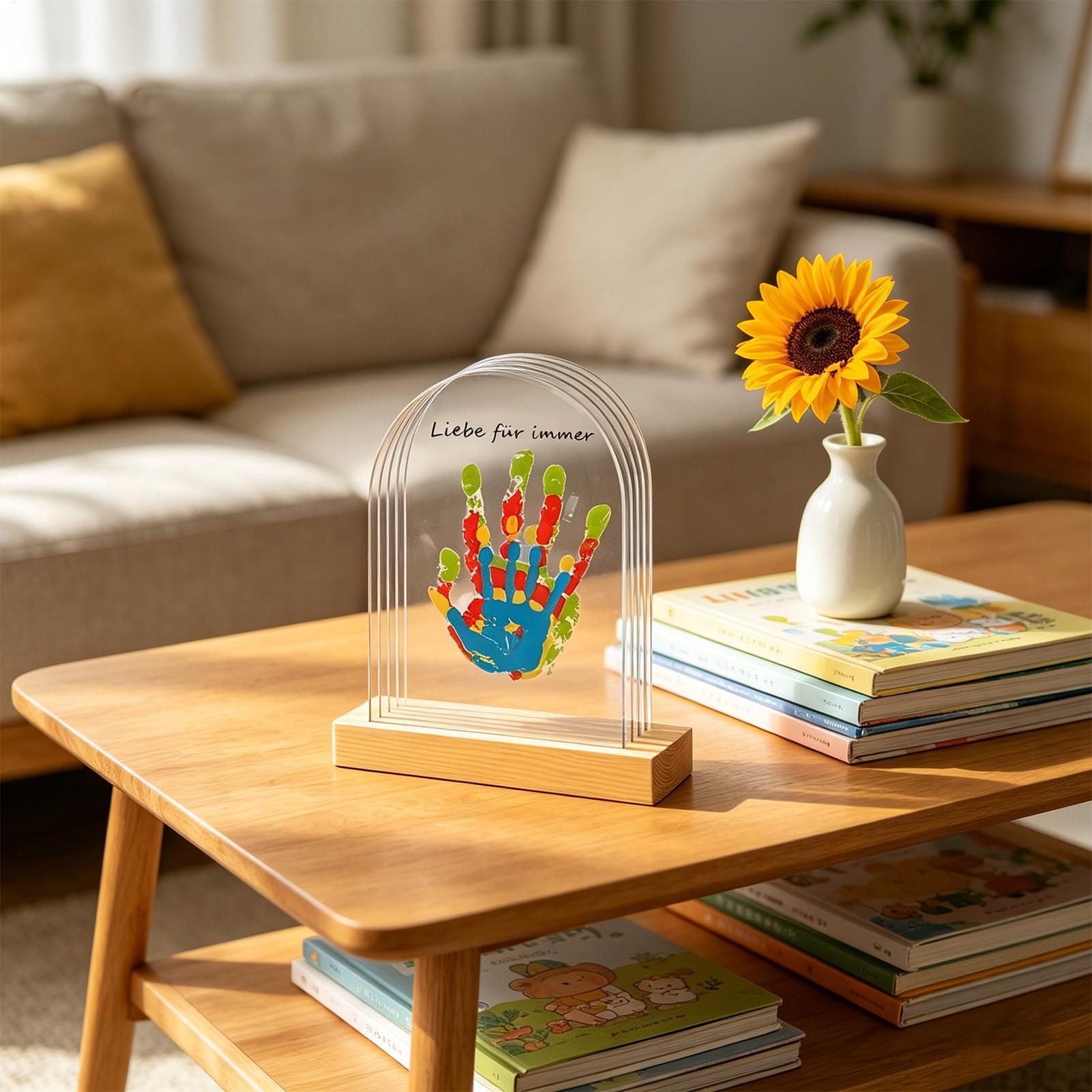 Art Craft Kits For Kids - Perlengkapan Cetak Tangan Keluarga dengan Lampu,