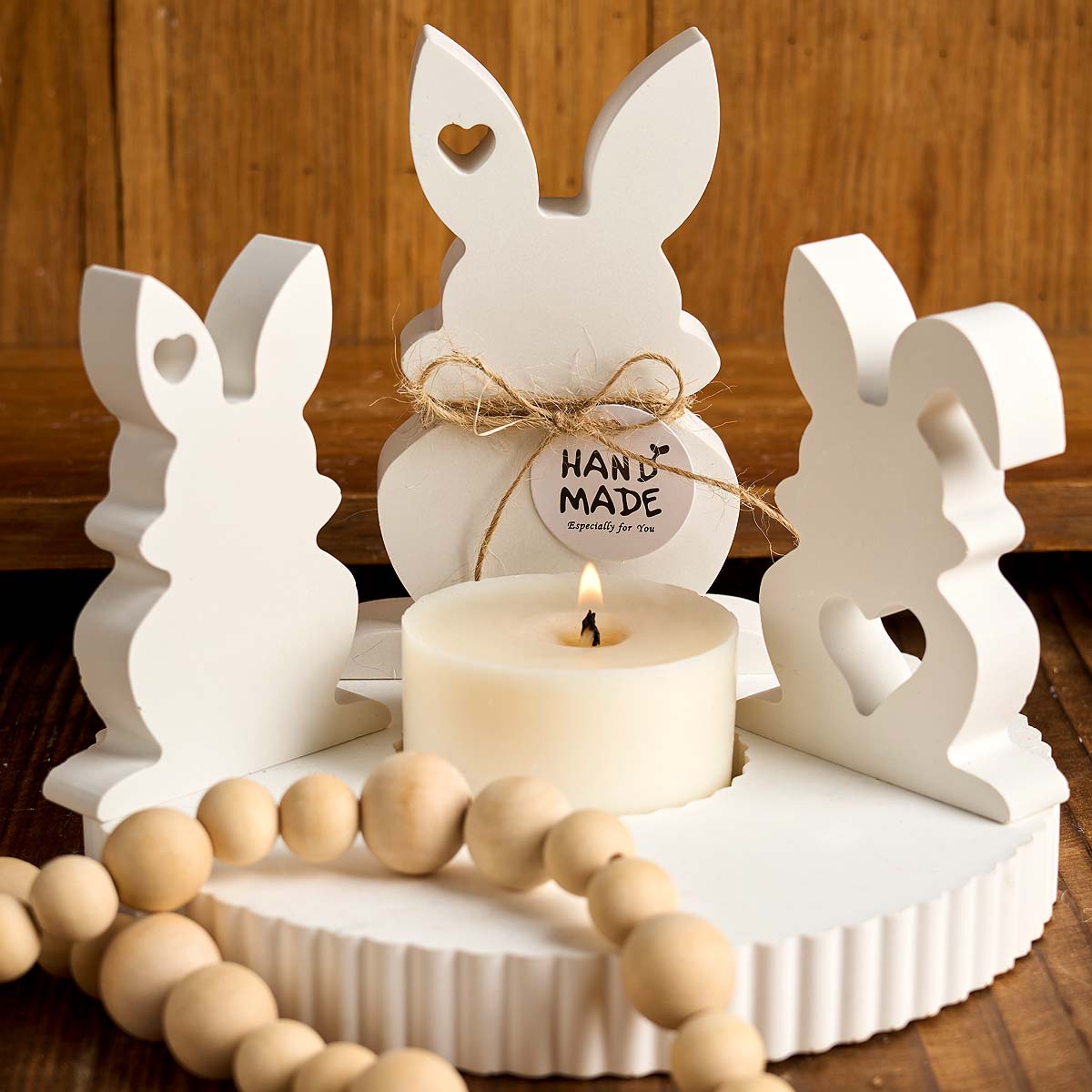 Art Craft Rabbit - Cetakan Lilin Silikon Kelinci Hati 3D
