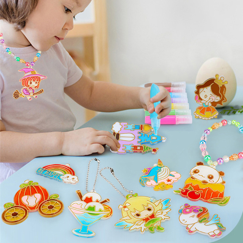 DIY Set seni cat kristal dan k - Art Craft Kits For Kids ulasan dan harga