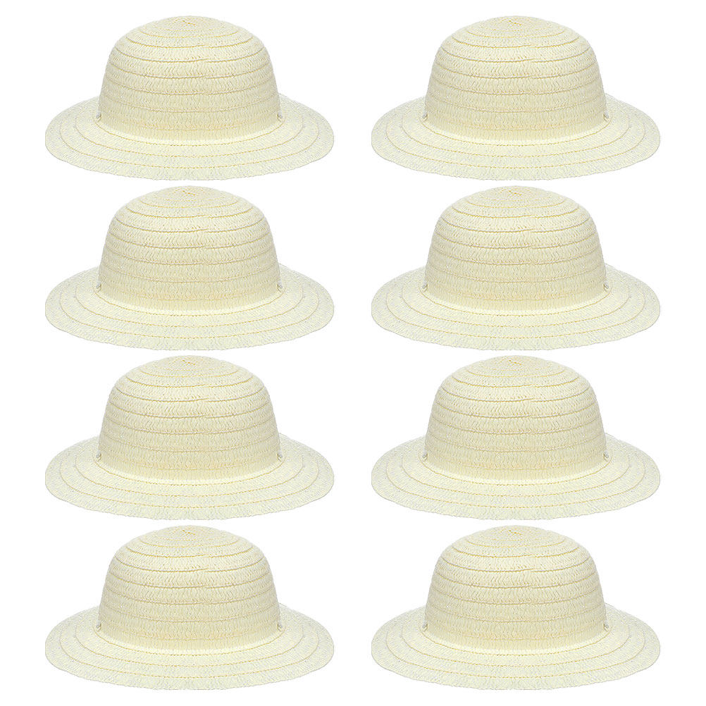 8 Buah Topi Jerami Anak-anak W - Art Craft Decoration ulasan dan harga
