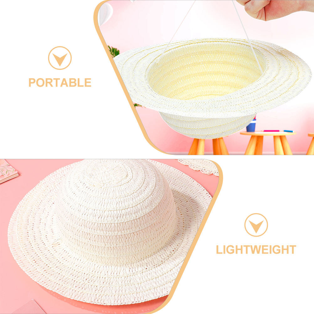 8 Buah Topi Jerami Anak-anak W - Art Craft Decoration ulasan dan harga