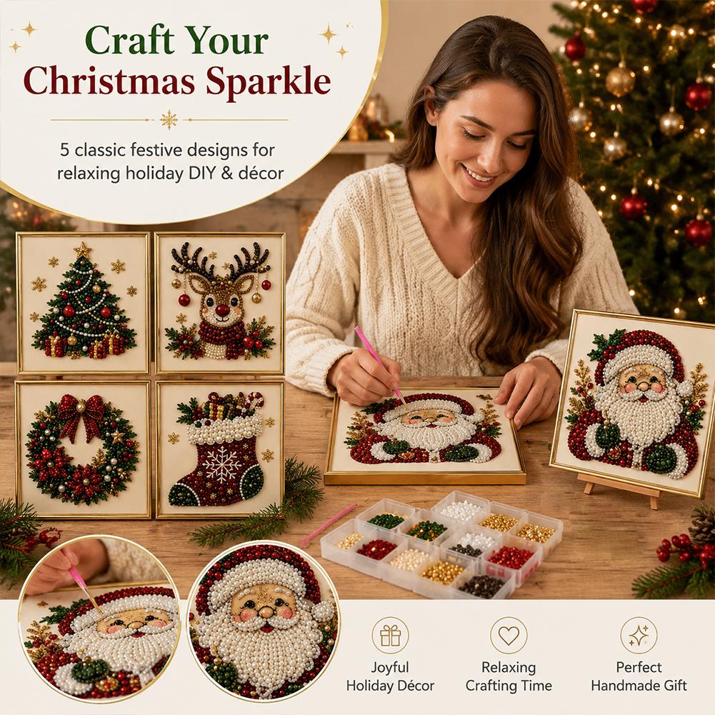 Kit Seni Mutiara Santa Claus N - Art Craft Kits For Kids ulasan dan harga