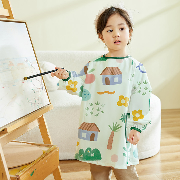 Kemeja Pelindung Seni Tahan Ai - Art Craft Preschool ulasan dan harga