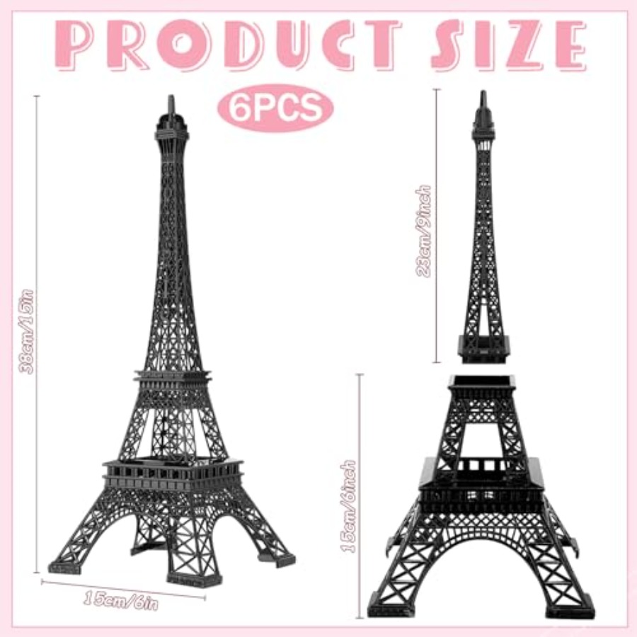 6 Buah Patung Menara Eiffel 15 - Art Craft Decoration ulasan dan harga
