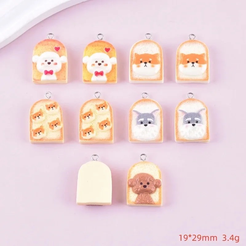 10 Buah Liontin Resin Anjing R - Art Craft Decoration ulasan dan harga