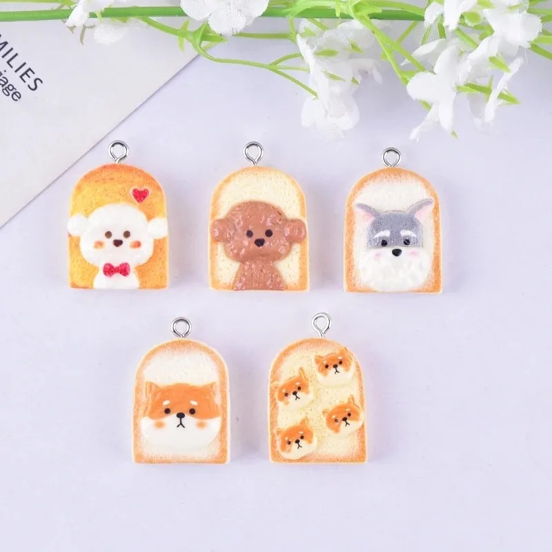 10 Buah Liontin Resin Anjing R - Art Craft Decoration ulasan dan harga