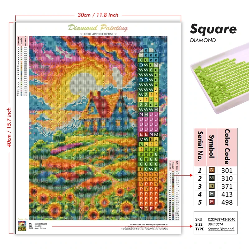 Kit Lukisan Berlian 5D DIY, Se - Art Craft Night ulasan dan harga