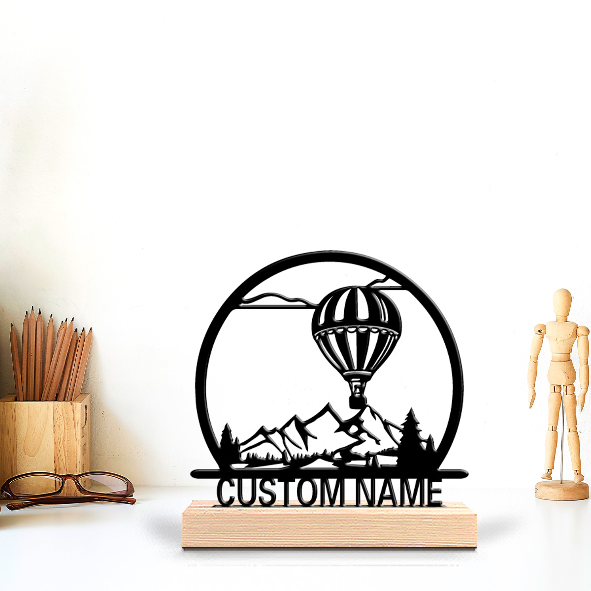 1pc Balon Udara Panas Patung T - Art Craft Decoration ulasan dan harga