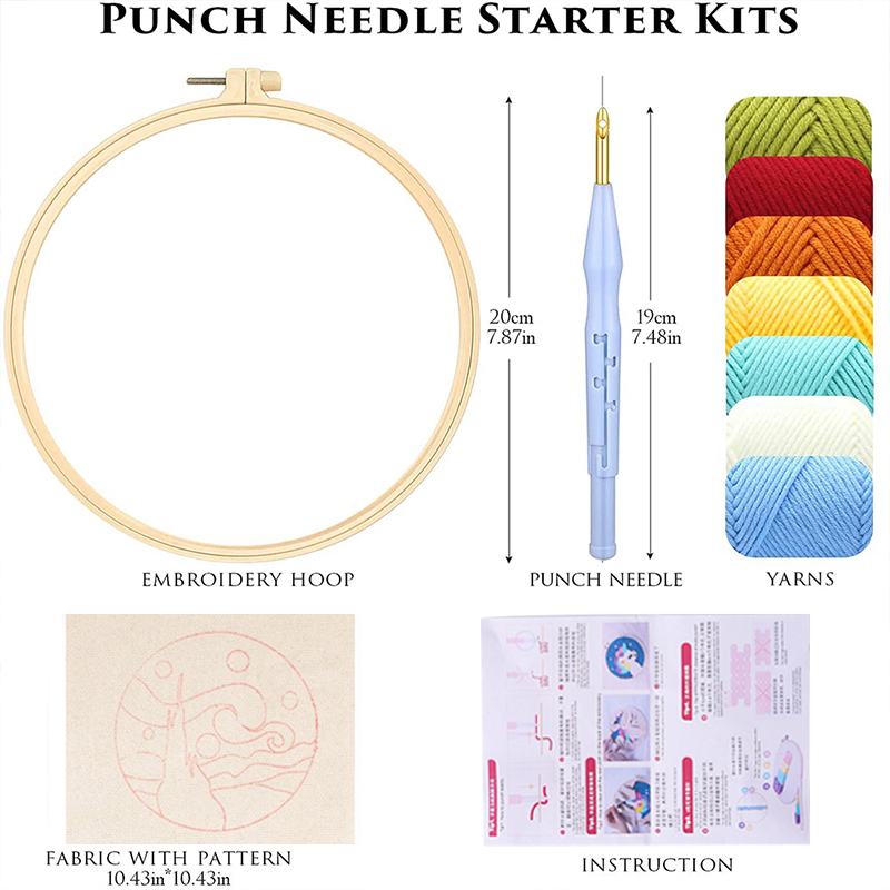 Perlengkapan Bordir Punch Need - Art Craft Yarn ulasan dan harga