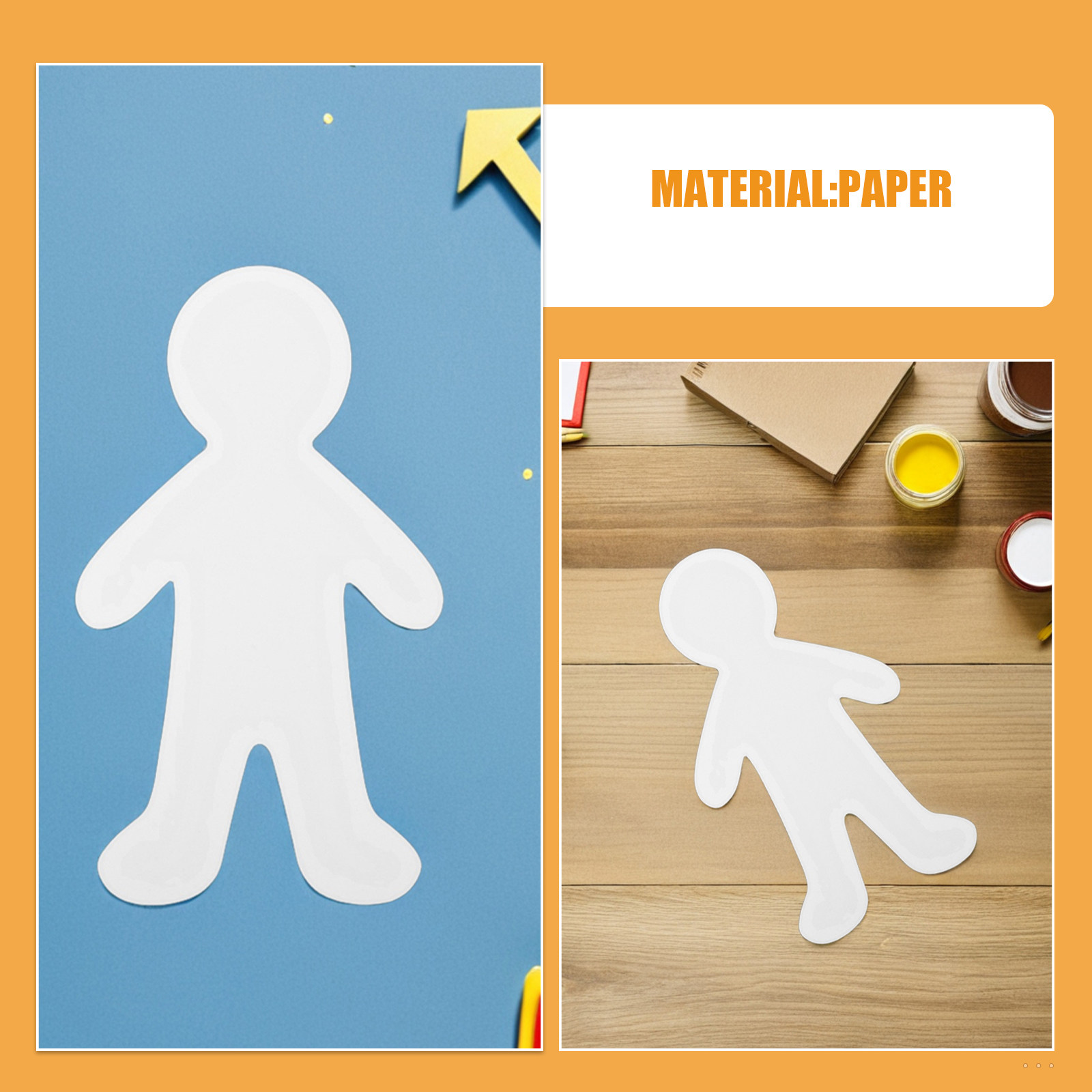 Potongan Karton Bentuk Orang-o - Art Craft Preschool ulasan dan harga