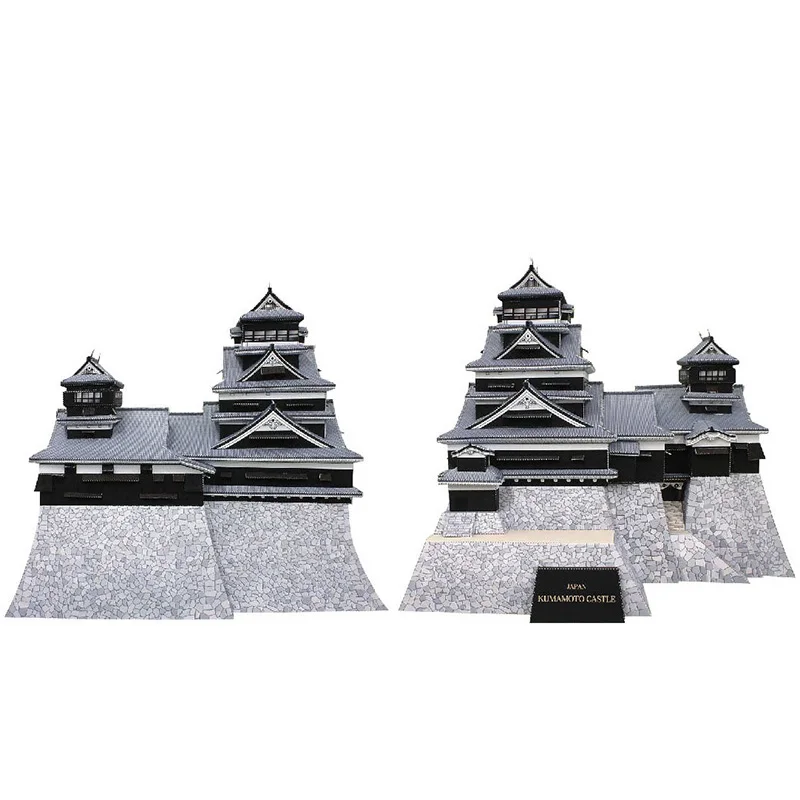 Jepang Kumamoto Castle Mini 3D - Art Craft Building ulasan dan harga