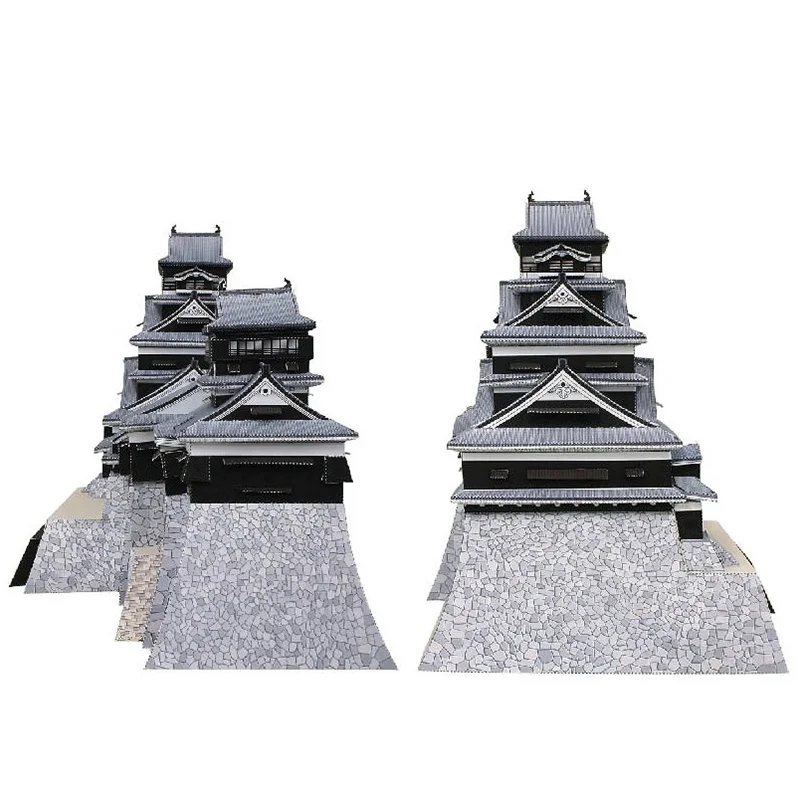 Jepang Kumamoto Castle Mini 3D - Art Craft Building ulasan dan harga
