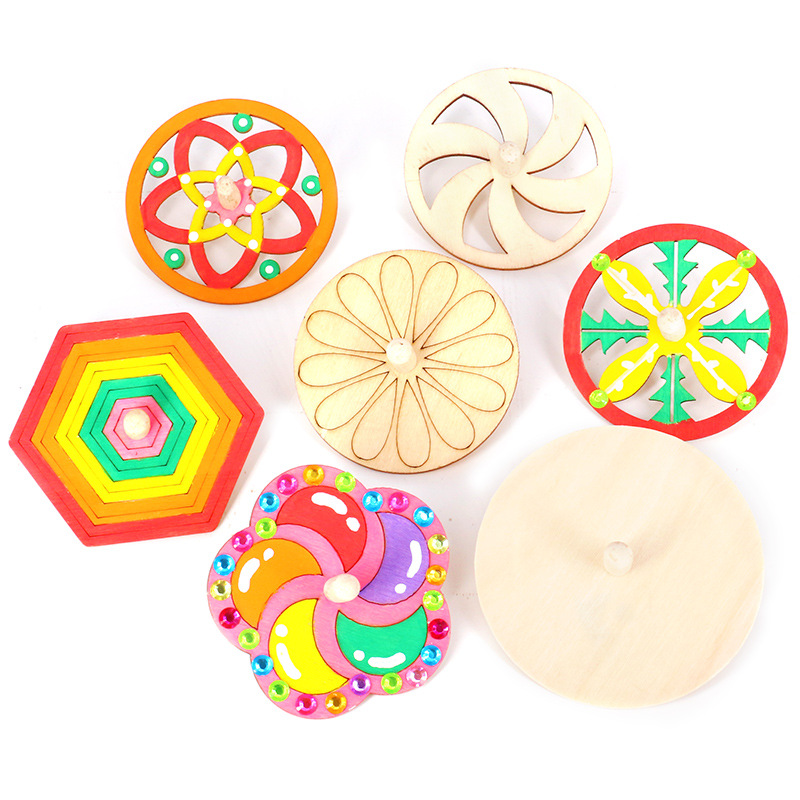 16pcs Kit Kerajinan Gasing Kay - Art Craft Ideas For Kids ulasan dan harga