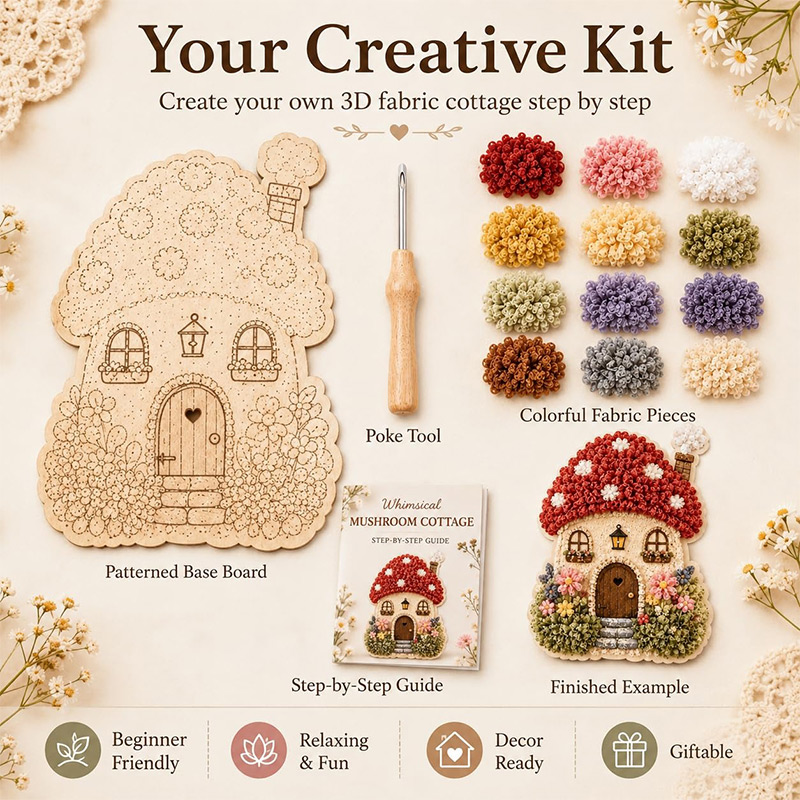 Kit Kerajinan DIY Seni Poke Ka - Art Craft Bakery ulasan dan harga