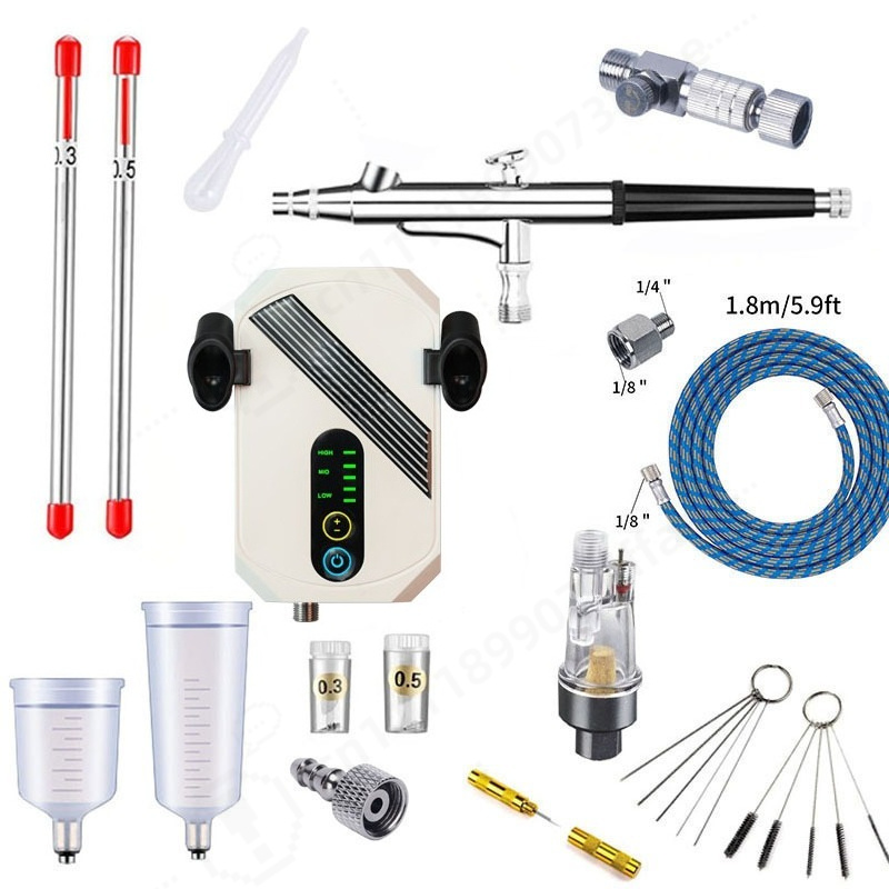 Kit Kompresor Airbrush Mini, C - Art Craft Decoration ulasan dan harga