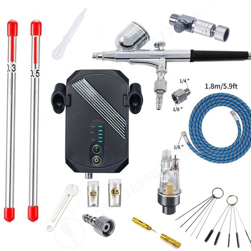 Kit Kompresor Airbrush Mini, C - Art Craft Decoration ulasan dan harga