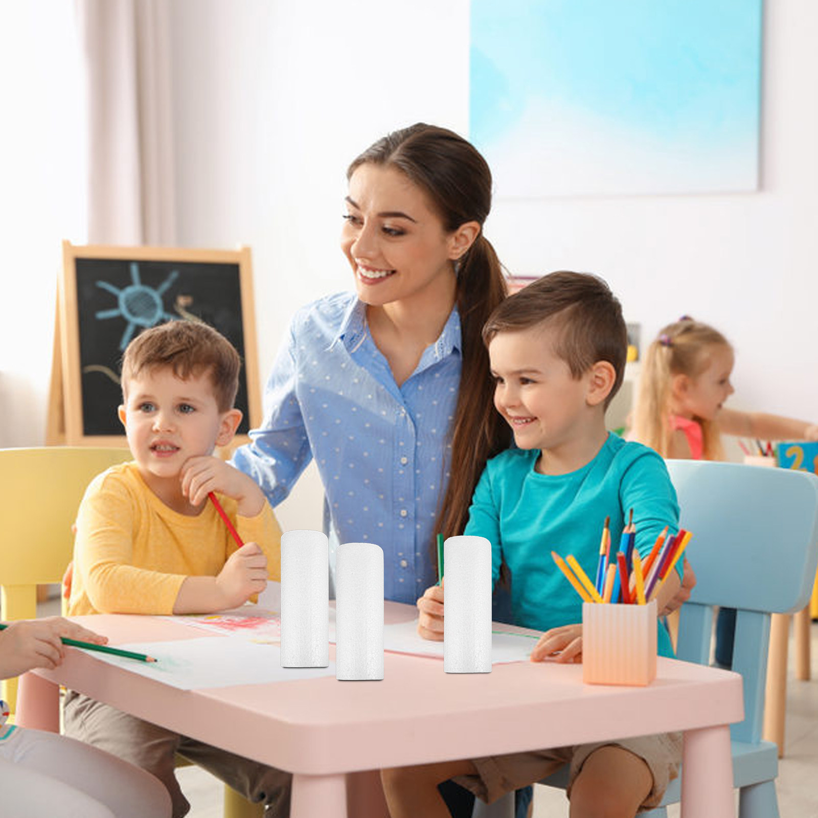 4 buah silinder busa tahan pec - Art Craft Preschool ulasan dan harga