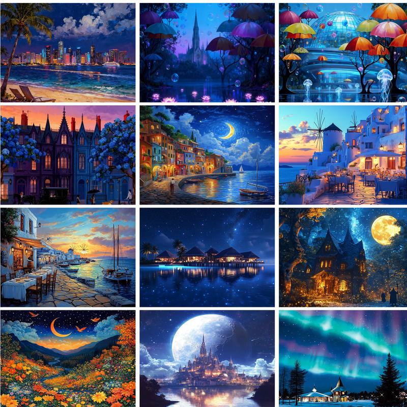 RUOPOTY Paint By Numbers Perle - Art Craft Night ulasan dan harga