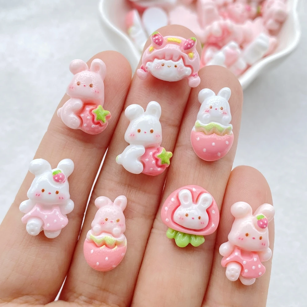 30pcs Resin Mini Kartun Kelinc - Art Craft Rabbit ulasan dan harga
