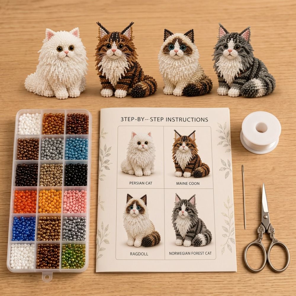 Kit Sulaman Manik-Manik Hewan  - Art Craft Kits For Kids ulasan dan harga