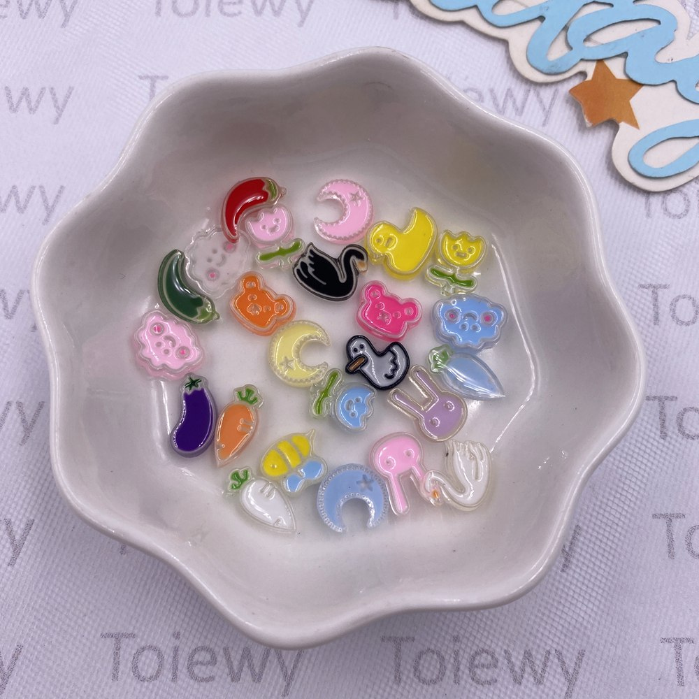 50PCS Campuran Hiasan Kuku Ber - Art Craft Rabbit ulasan dan harga