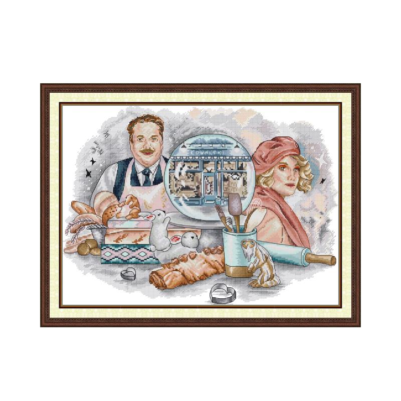 Kit Sulaman Silang Motif Toko  - Art Craft Bakery ulasan dan harga